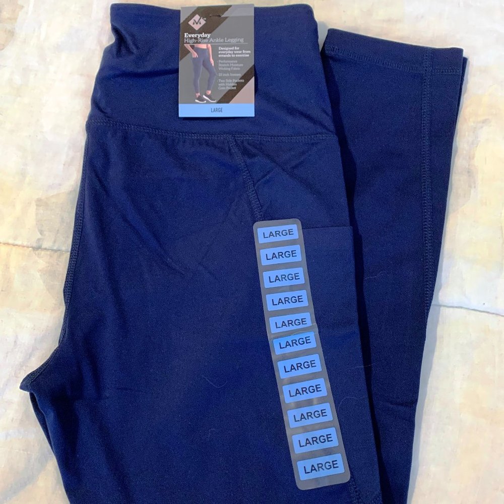 Member's Mark Ladies Everyday Ankle Leggings - Navy/Size Large